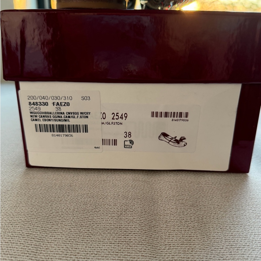 Gucci Horsebit Crystal Embellished Ballet Flats - Picture 4 of 6